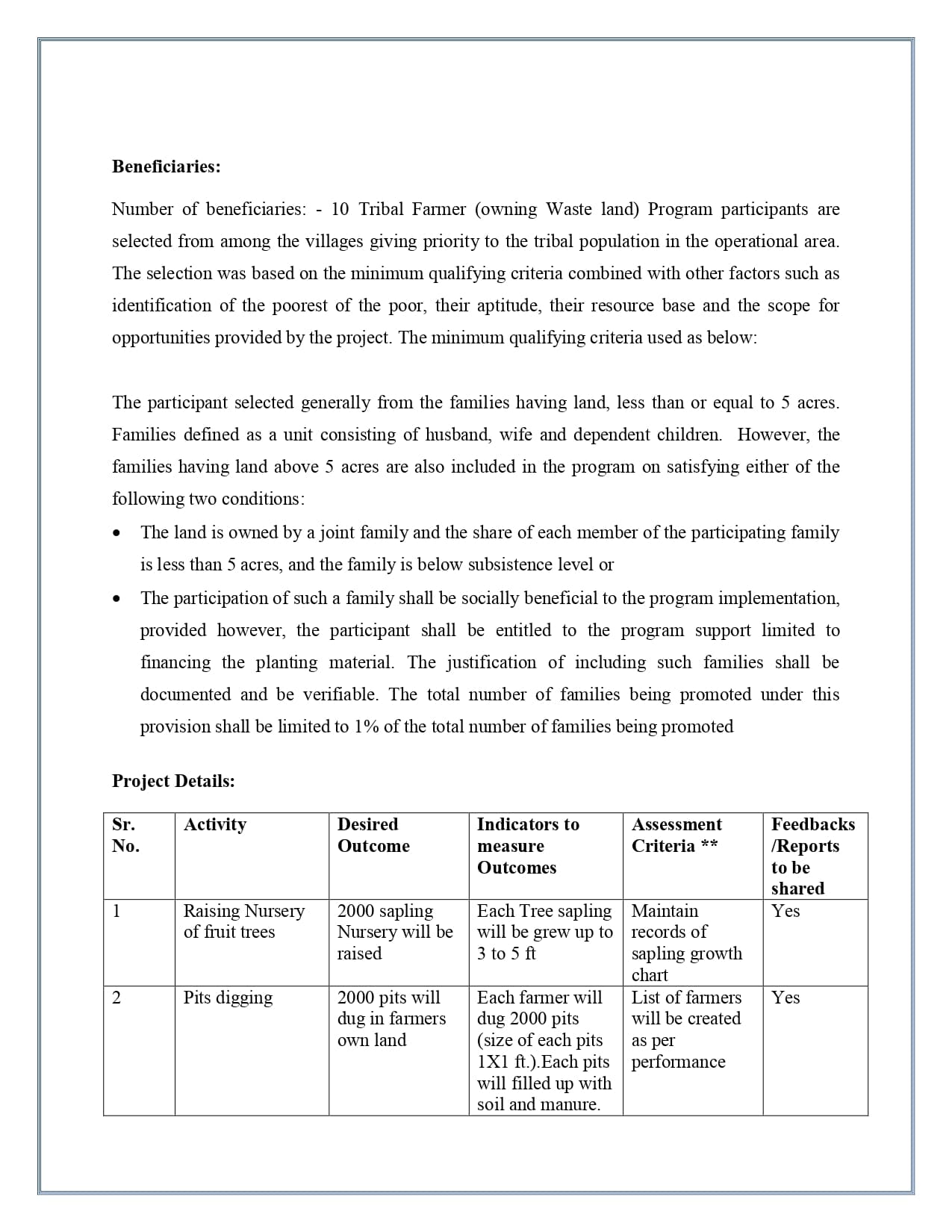 Tree Plantation Project — page