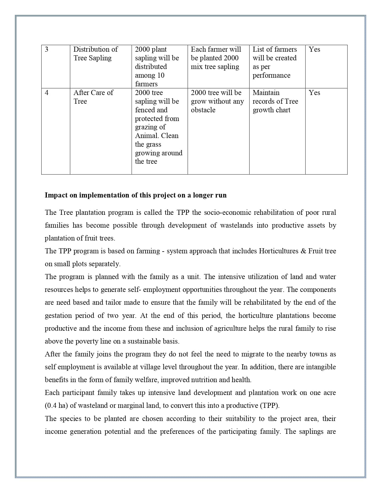 Tree Plantation Project — page