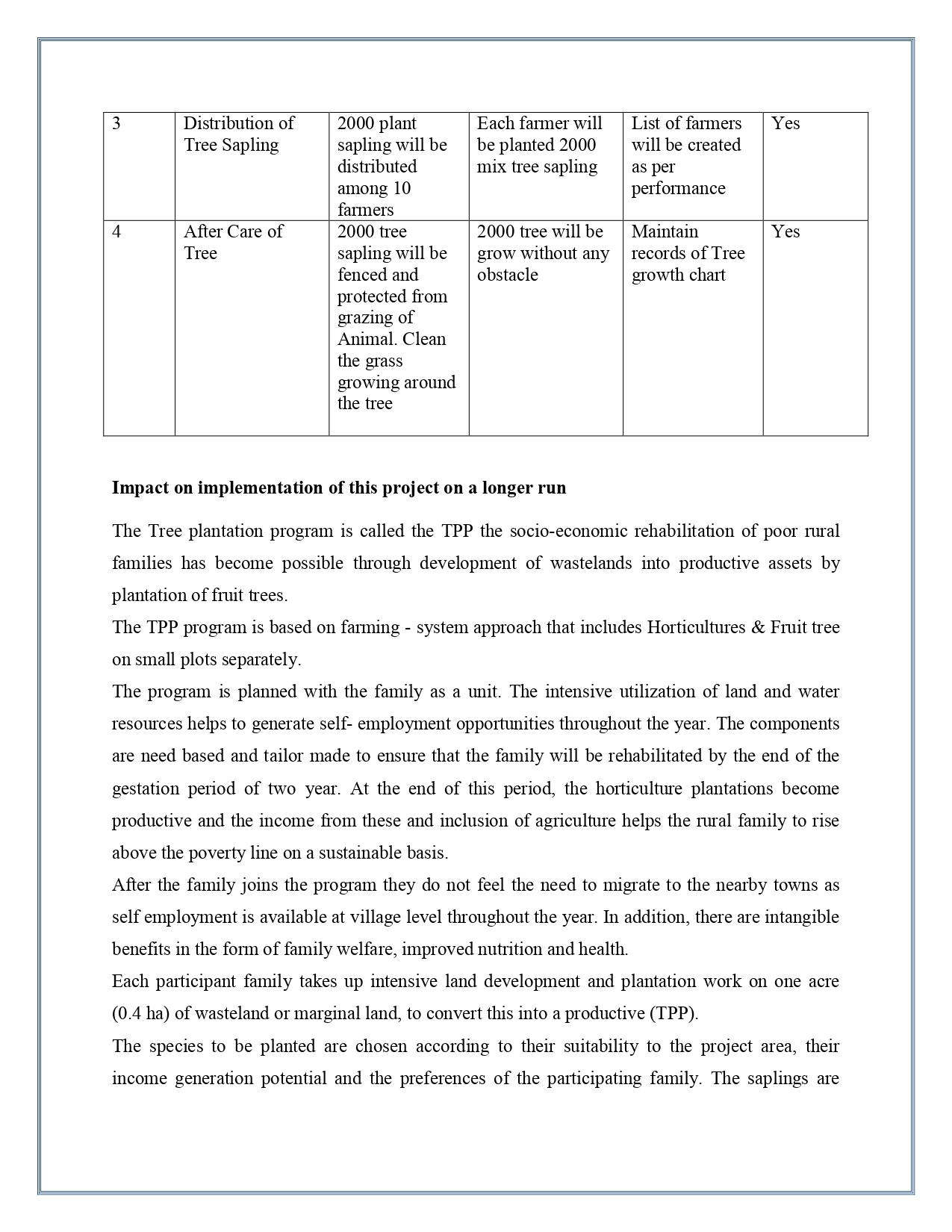 Tree Plantation Project — page