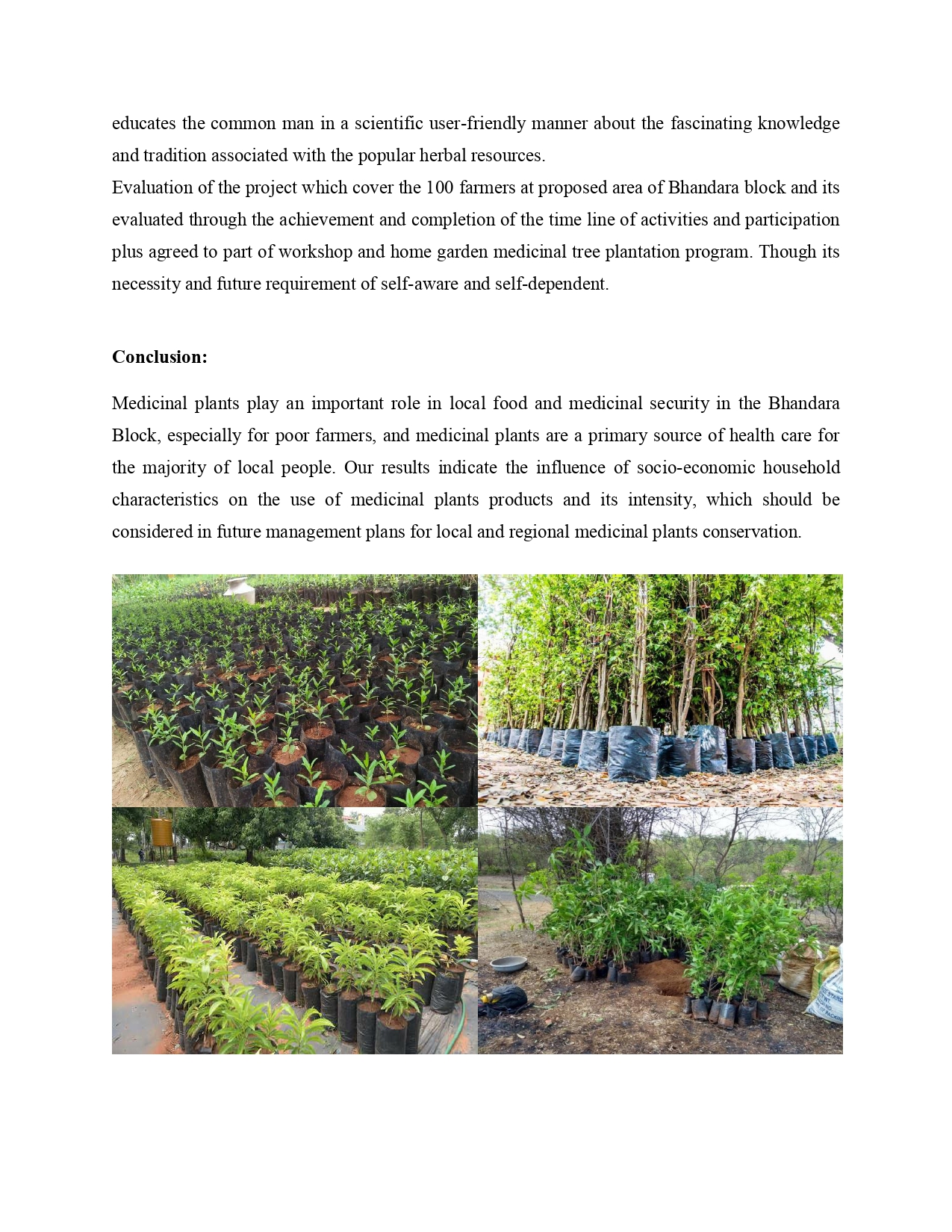 Medicinal Tree Plantation Awareness Program — page